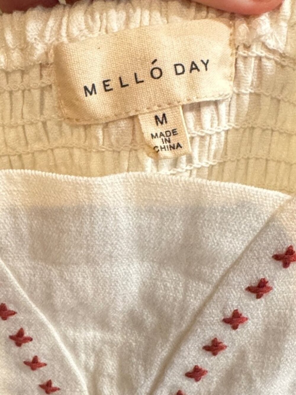 Embroidered Maxi Dress – 100% Cotton, Mello Day - Picture 4 of 5